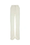 Givenchy Viscose And Denim Wide-leg Trousers In White