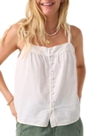 Faherty Marina Seersucker Top In White