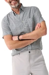Faherty Playa Short Sleeve Stretch Cotton Button-down Shirt In Citrus Floral