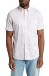 Faherty Movement Print Short Sleeve Button-up Shirt In Kauai Palm Print