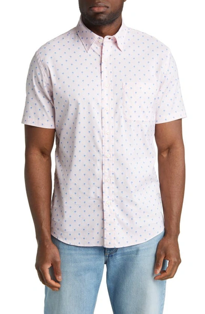Faherty Movement Print Short Sleeve Button-up Shirt In Kauai Palm Print