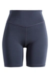 Zella Strength High Waist Pocket 7-inch Bike Shorts In Navy Sapphire