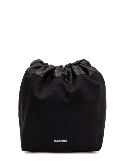 Jil Sander Dumpling Shoulder Bag In Black