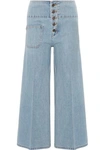 MARC JACOBS CROPPED HIGH-RISE WIDE-LEG JEANS