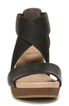 Dr. Scholl's Barton Band Wedge Sandal In Black