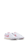 Nike Kids' Court Legacy Sneaker In White/ Coral Chalk/ Orange