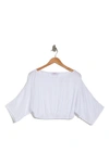 RENEE C RENEE C PLISSÉ CROP TOP