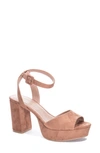 Chinese Laundry Theresa Platform Sandal In Tan