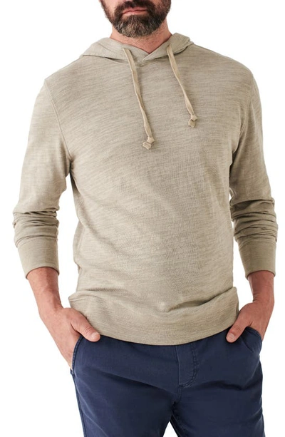 Faherty Slub Cotton Hoodie In Mountain Sand