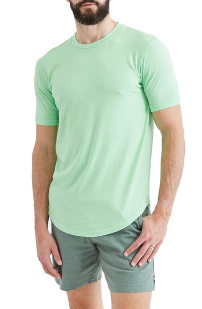 Goodlife Tri-blend Scallop Crew T-shirt In Neon Green