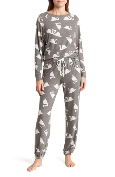 Honeydew Intimates Star Seeker Pajamas In Sleet Swan