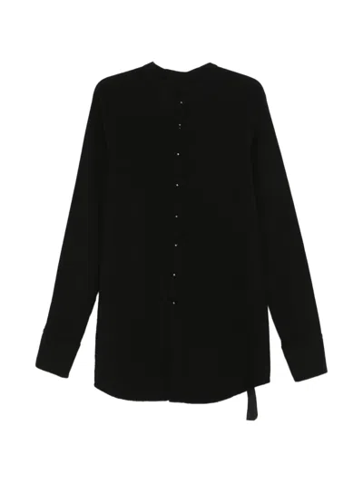 69 By Isaac Sellam Button Trim Shirt In Black
