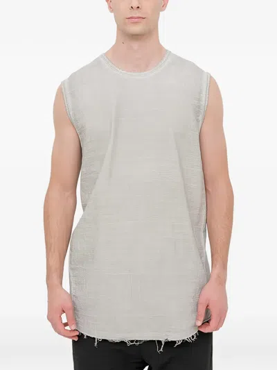 69 By Isaac Sellam Crew-neck Tank Top In Gray