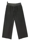 69 By Isaac Sellam Garment-dyed Trousers In Black