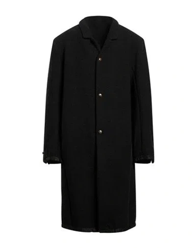 69 By Isaac Sellam Man Coat Charcoal Size L Recycled Wool, Polyester In Gray