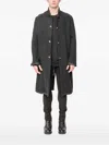 69 By Isaac Sellam Press-stud Fastening Coat In Gray
