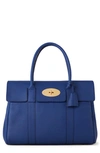 Mulberry Bayswater Leather Satchel In Pigment Blue