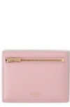 Mulberry Zipped Leather Card Case In Powder Rose