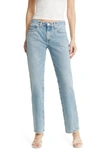 Ag High-rise Straight-leg Jeans In Idyllic