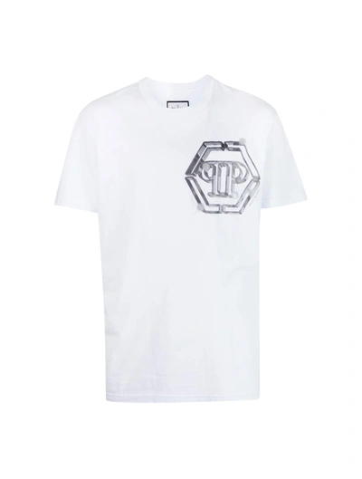 Philipp Plein Logo-print Cotton T-shirt In White