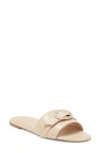 STUART WEITZMAN CRYSTAL BUCKLE SLIDE SANDAL