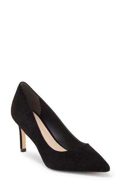 Stuart Weitzman Pointed-toe 75mm Leather Pumps In Black