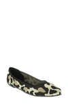 Mia Kerri Womens Pointed Toe Slip On Ballet Flats In New Leopard