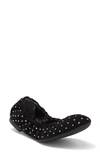Stuart Weitzman Bling Ballet Flat In Black