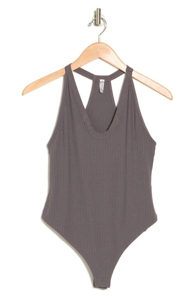 Free People Speed Dial Bodysuit In Grey