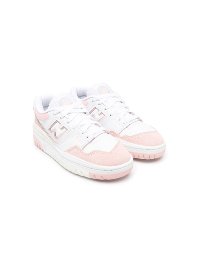 New Balance Kids' 550 Low-top Lace-up Sneakers In White