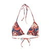 La Doublej Triangle Bikini Top In Moonflower_navy