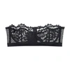 Else Petunia Stretch-mesh And Corded Lace Underwired Strapless Balconette Bra In Black