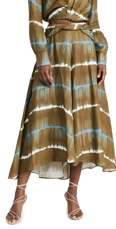 Altuzarra Pythia Skirt In Kalamata Gradient Shibori