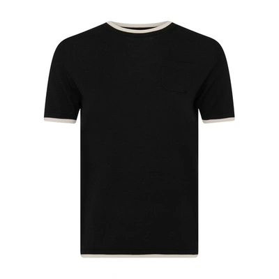 's Max Mara Egidio Wool Knit T-shirt In Black,white