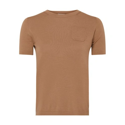 's Max Mara Egidio Wool T-shirt In Skin_dore