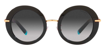 Tiffany & Co . Round Frame Sunglasses In Black
