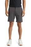 7 For All Mankind Mens Grey Travel Regular-fit Stretch-jersey Shorts In Delancy