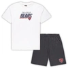 CONCEPTS SPORT CONCEPTS SPORT WHITE/CHARCOAL CHICAGO BEARS BIG & TALL T-SHIRT AND SHORTS SET