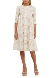 English Factory Embroidered Lace A-line Dress In Ivory