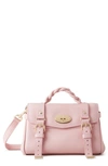 Mulberry Mini Alexa Leather Satchel In Pink