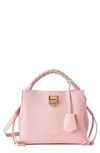 Mulberry Small Iris Leather Top Handle Bag In Powder Rose