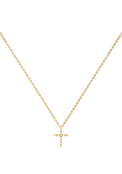 Rever Cross Necklace In Silver