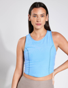 Beyond Yoga Motivate Crop Tank In Blue