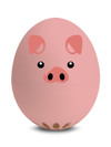 Brainstream Pig Beepegg Singing And Floating Egg Timer For Boiled Eggs In Pink