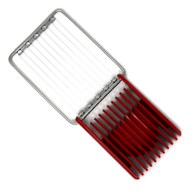 Norpro Dual Sided Flip N' Slice Mushroom, Egg, Cheese, And Butter Slicer, Red