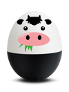 Brainstream Moo Beepegg Singing And Floating Egg Timer For Boiled Eggs In White