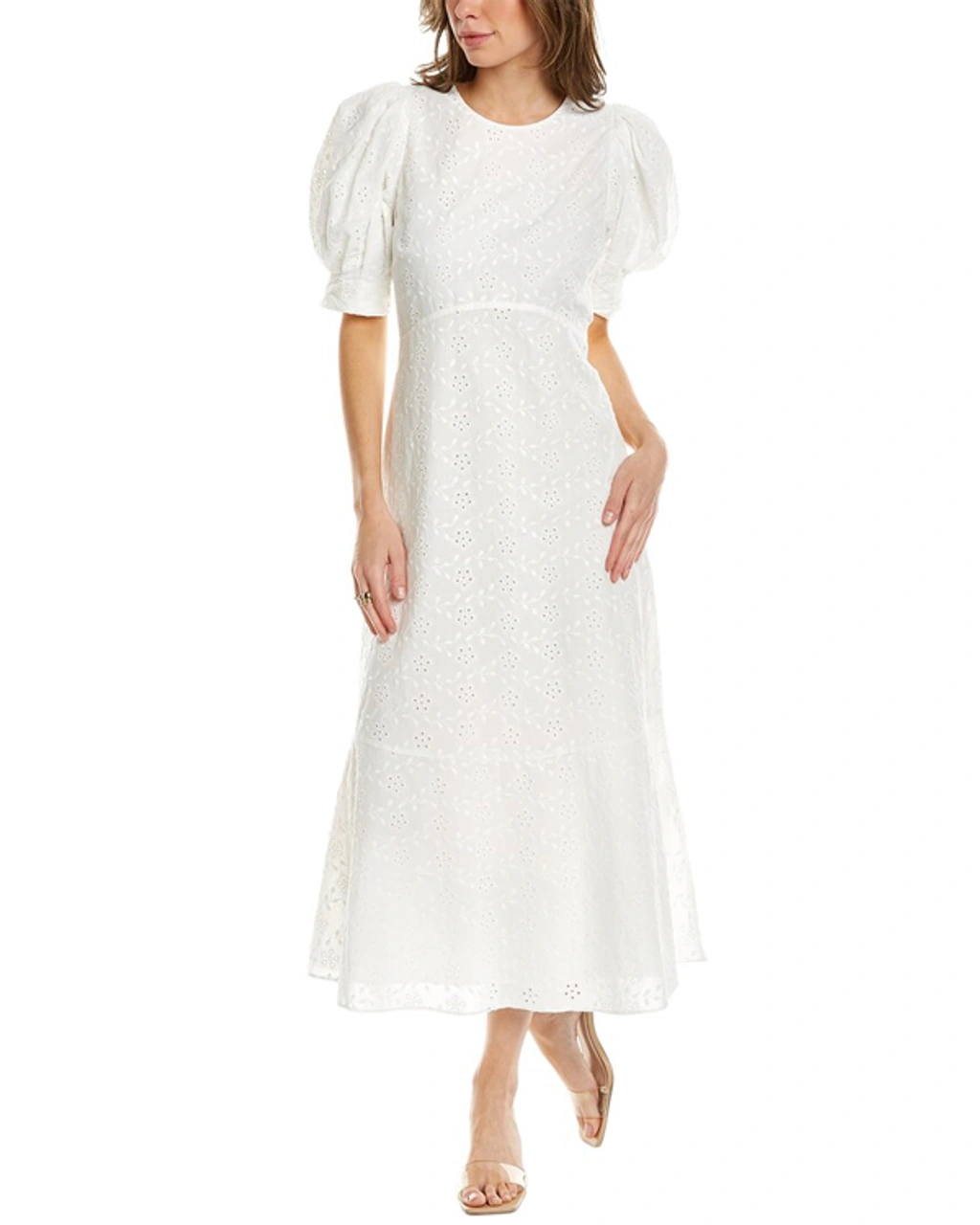 ted baker white midi dress NEW Ted Baker Nacii Structured Lace Midi Dress in White-Size 4 #TED109