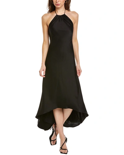 Alice And Olivia Women's Rayni Satin Halter Midi-dress In Black