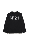 N°21 Logo-print Cotton T-shirt In Black