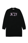 N°21 WOOL-BLEND MAXI SWEATER DRESS WITH LOGO